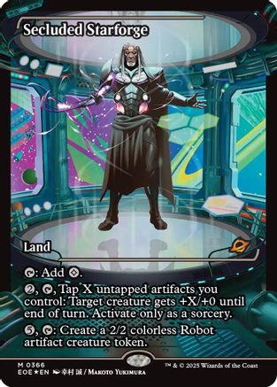 Image of Secluded Starforge (Showcase) (EOE-366) - Edge of Eternities Foil