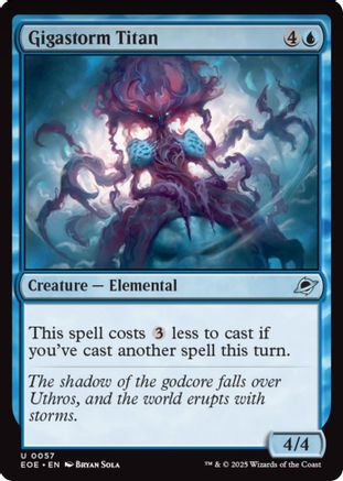 Image of Gigastorm Titan (EOE-057) - Edge of Eternities Foil