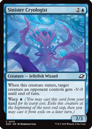 Image of Sinister Cryologist (EOE-075) - Edge of Eternities Foil