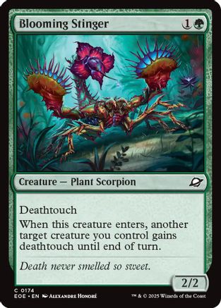 Image of Blooming Stinger (EOE-174) - Edge of Eternities Foil