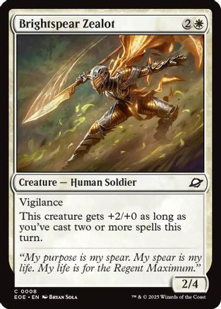 Image of Brightspear Zealot (EOE-008) - Edge of Eternities