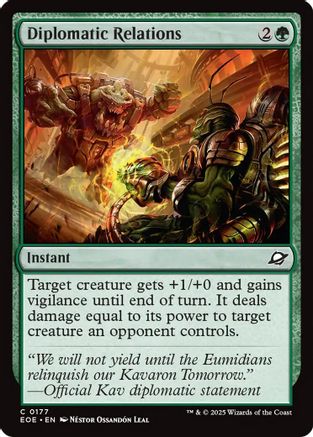 Image of Diplomatic Relations (EOE-177) - Edge of Eternities Foil