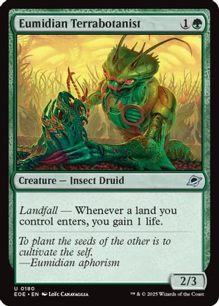 Image of Eumidian Terrabotanist (EOE-180) - Edge of Eternities Foil