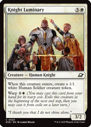 Image of Knight Luminary (EOE-023) - Edge of Eternities Foil