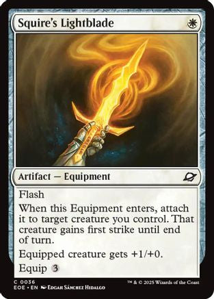Image of Squire's Lightblade (EOE-036) - Edge of Eternities