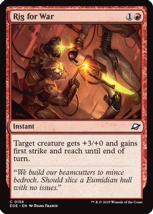 Image of Rig for War (EOE-156) - Edge of Eternities Foil