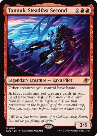 Image of Tannuk, Steadfast Second (EOE-162) - Edge of Eternities Foil