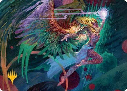 Image of Exalted Sunborn Art Card (Gold-Stamped Signature) (AAEOE-003) - Art Series: Edge of Eternities