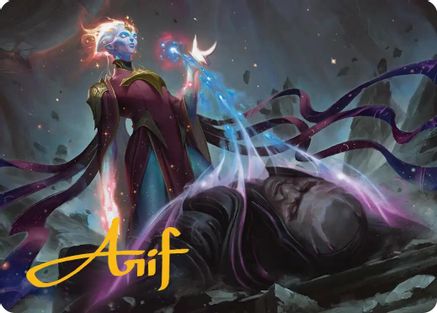 Image of Lightstall Inquisitor Art Card (Gold-Stamped Signature) (AAEOE-005) - Art Series: Edge of Eternities