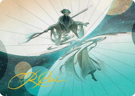 Image of Weftwalking Art Card (Gold-Stamped Signature) (AAEOE-010) - Art Series: Edge of Eternities