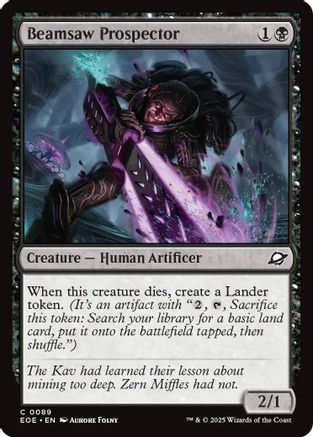 Image of Beamsaw Prospector (EOE-089) - Edge of Eternities Foil