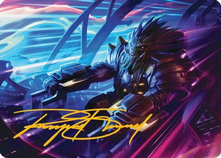 Image of Tannuk, Steadfast Second Art Card (Gold-Stamped Signature) (AAEOE-019) - Art Series: Edge of Eternities