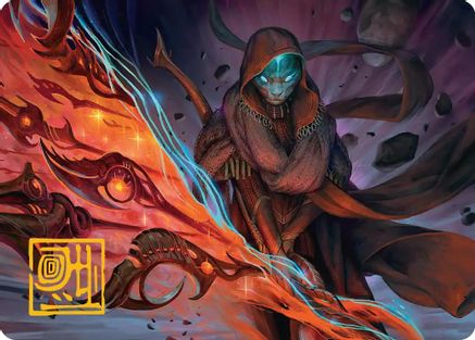Image of Weftstalker Ardent Art Card (Gold-Stamped Signature) (AAEOE-020) - Art Series: Edge of Eternities