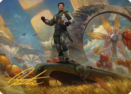 Image of Galactic Wayfarer Art Card (Gold-Stamped Signature) (AAEOE-021) - Art Series: Edge of Eternities