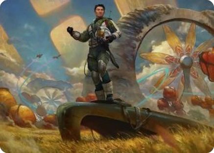 Image of Galactic Wayfarer Art Card (AAEOE-021) - Art Series: Edge of Eternities