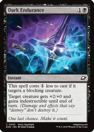 Image of Dark Endurance (EOE-093) - Edge of Eternities Foil