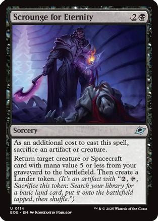 Image of Scrounge for Eternity (EOE-114) - Edge of Eternities Foil