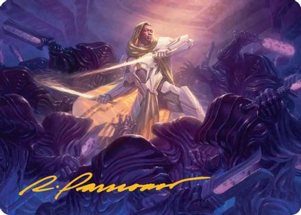 Image of Syr Vondam, Sunstar Exemplar Art Card (Gold-Stamped Signature) (AAEOE-025) - Art Series: Edge of Eternities