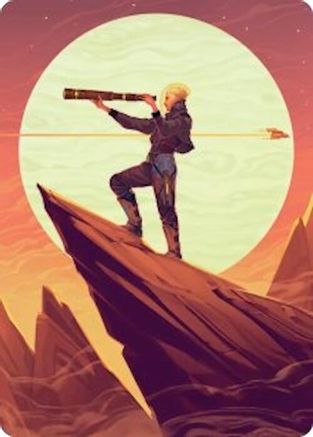 Image of Sami, Wildcat Captain Art Card (AAEOE-037) - Art Series: Edge of Eternities