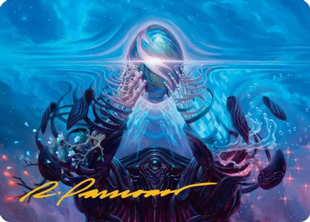 Image of The Endstone Art Card (Gold-Stamped Signature) (AAEOE-028) - Art Series: Edge of Eternities