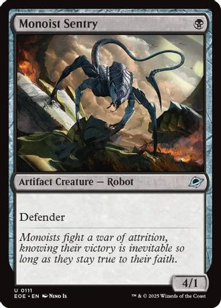 Image of Monoist Sentry (EOE-111) - Edge of Eternities Foil