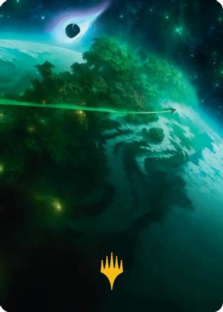 Image of Evendo, Waking Haven Art Card (Gold-Stamped Planeswalker Symbol) (AAEOE-030) - Art Series: Edge of Eternities