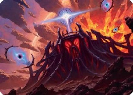 Image of Secluded Starforge Art Card (AAEOE-032) - Art Series: Edge of Eternities