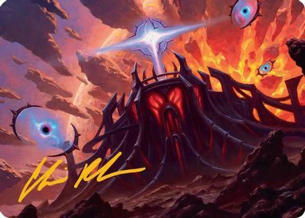 Image of Secluded Starforge Art Card (Gold-Stamped Signature) (AAEOE-032) - Art Series: Edge of Eternities
