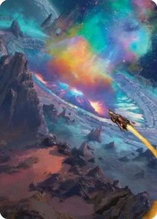 Image of Meteor Crater Art Card (AAEOE-045) - Art Series: Edge of Eternities