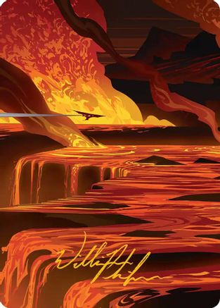 Image of Blast Zone Art Card (Gold-Stamped Signature) (AAEOE-048) - Art Series: Edge of Eternities