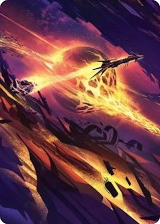 Image of Scavenger Grounds Art Card (53/54) (AAEOE-053) - Art Series: Edge of Eternities