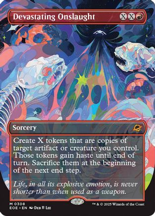 Image of Devastating Onslaught (Borderless) (EOE-308) - Edge of Eternities