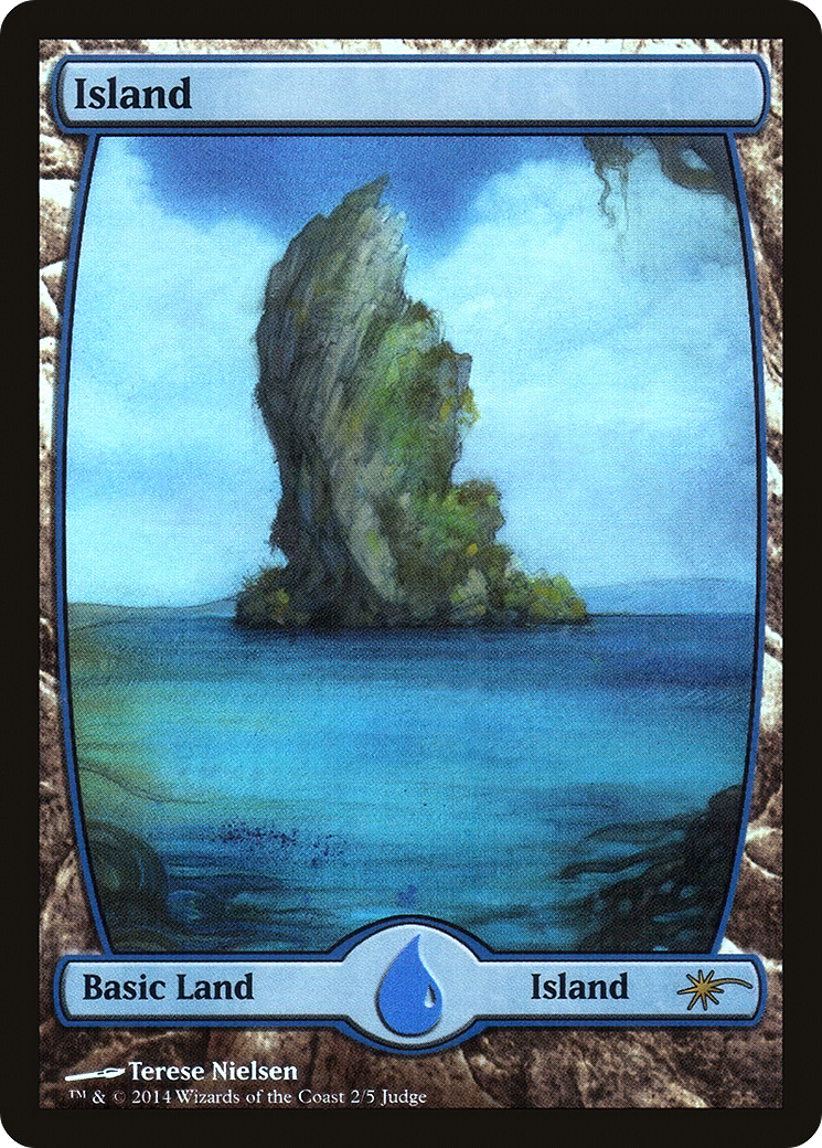 Image of Island - Full Art (2) (JDG-002) - Judge Gift Cards 2014 Foil
