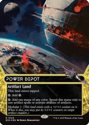 Image of Power Depot (0124) (Borderless) (Galaxy Foil) (EOS-124) - Edge of Eternities: Stellar Sights Foil