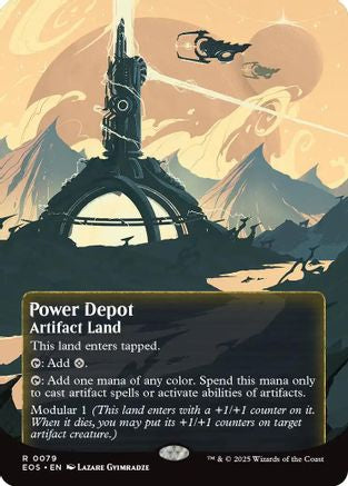 Image of Power Depot (0079) (Borderless) (EOS-079) - Edge of Eternities: Stellar Sights Foil