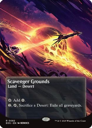 Image of Scavenger Grounds (0082) (Borderless) (EOS-082) - Edge of Eternities: Stellar Sights Foil