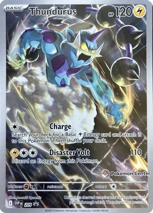 Image of Thundurus (Pokemon Center Exclusive) 209  - Holofoil SV Scarlet & Violet Promo Cards - Promo