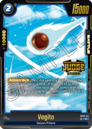 Image of Vegito (Judge Pack (Store Judge) 04) (FB05-041) - Tournament and Championship Promos Holofoil