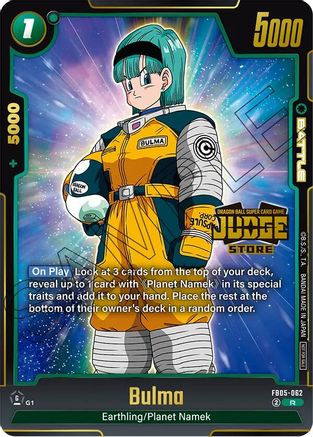 Image of Bulma (Judge Pack (Store Judge) 04) (FB05-062) - Tournament and Championship Promos Holofoil