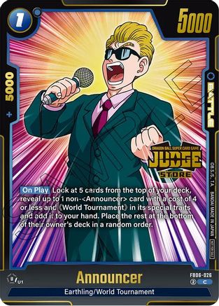 Image of Announcer (Judge Pack (Store Judge) 04) (FB06-026) - Tournament and Championship Promos Holofoil
