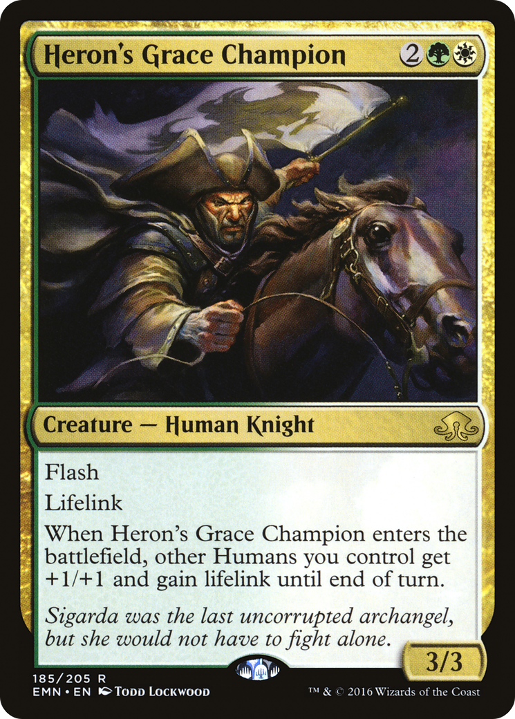 Image of Heron's Grace Champion (EMN-185) - Eldritch Moon Foil