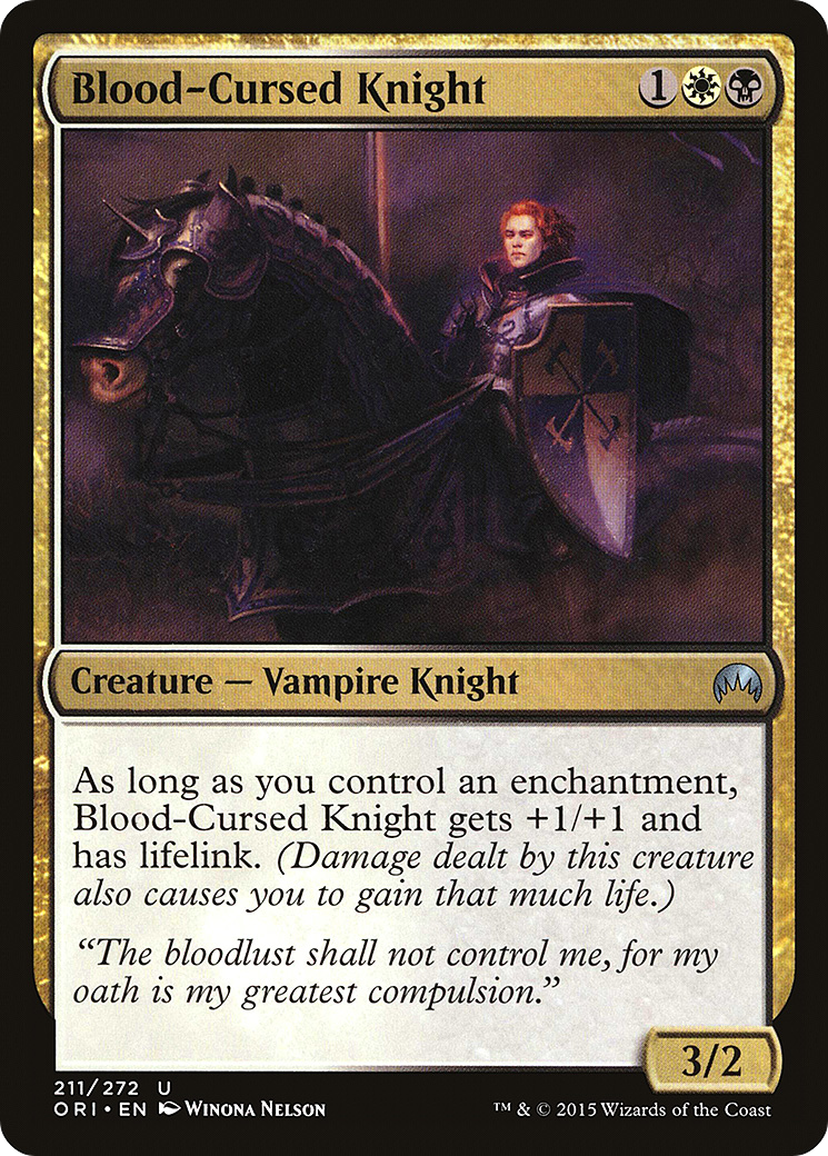 Image of Blood-Cursed Knight (ORI-211) - Magic Origins