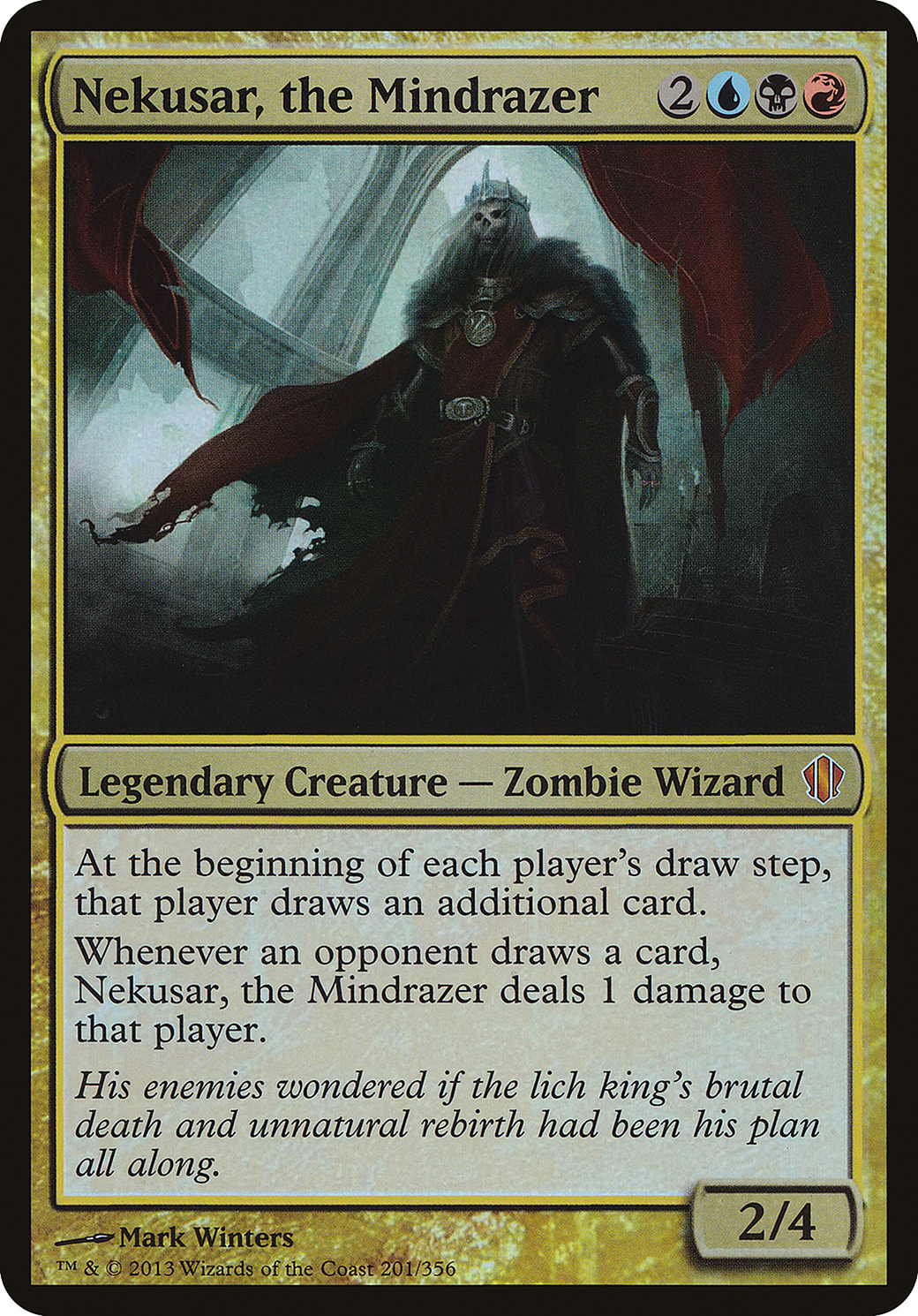 Image of Nekusar, the Mindrazer (Commander 2013) (OVER-201) - Commander 2013 Oversized Foil