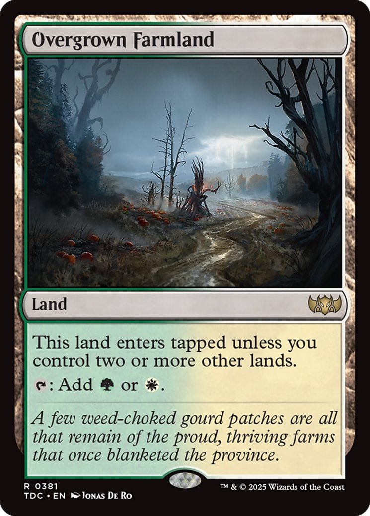 Image of Overgrown Farmland (TDC-381) - Commander: Tarkir: Dragonstorm