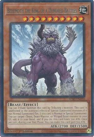 Image of Behemoth the King of a Hundred Battles (JUSH-EN050) - Justice Hunters 1st Edition