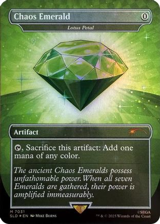 Image of Chaos Emerald - Lotus Petal (7031) (SLD-7031) - Secret Lair Drop Series Foil