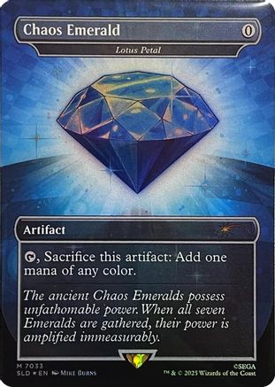 Image of Chaos Emerald - Lotus Petal (7033) (SLD-7033) - Secret Lair Drop Series Foil