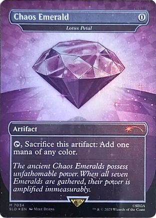Image of Chaos Emerald - Lotus Petal (7034) (SLD-7034) - Secret Lair Drop Series Foil