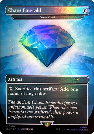 Image of Chaos Emerald - Lotus Petal (7036) (SLD-7036) - Secret Lair Drop Series Foil
