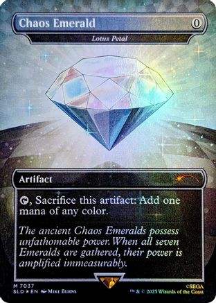 Image of Chaos Emerald - Lotus Petal (7037) (SLD-7037) - Secret Lair Drop Series Foil